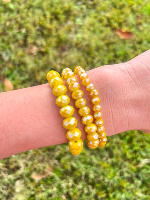 Shine Bright Beaded Bracelet - Various Colors!