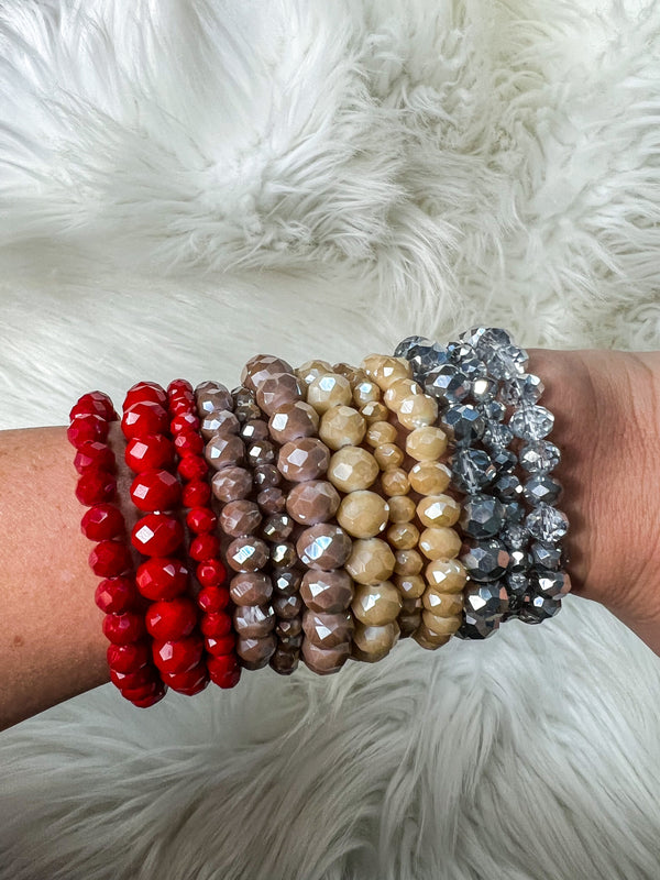 3 Strands Beaded Bracelet Set