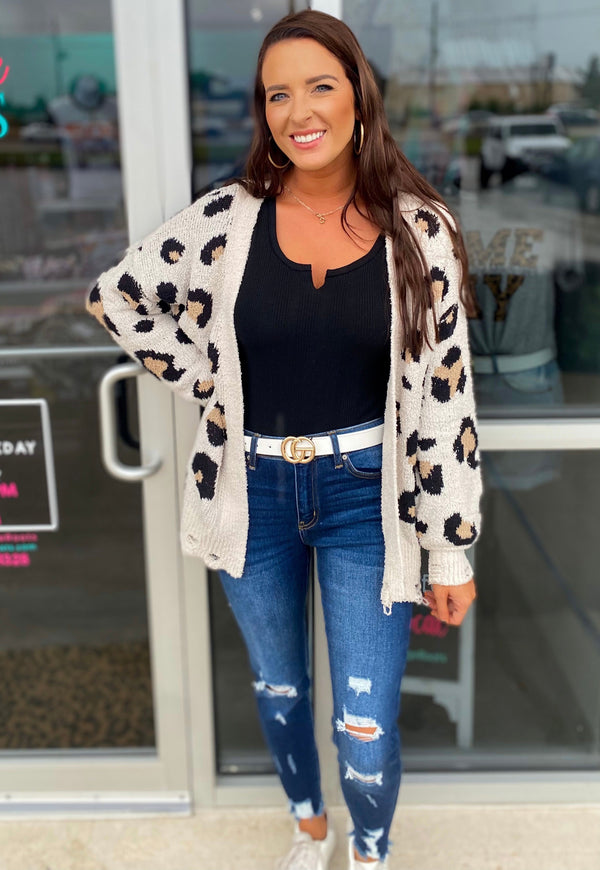 Keep Me Cozy Leopard Cardigan