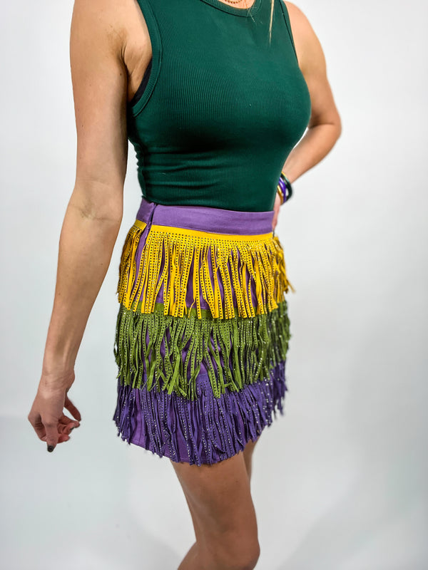 Life of the Mardi Rhinestone Skirt