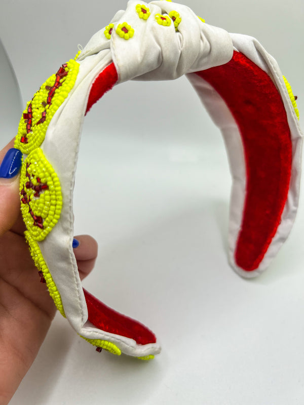Softball Beaded Headband