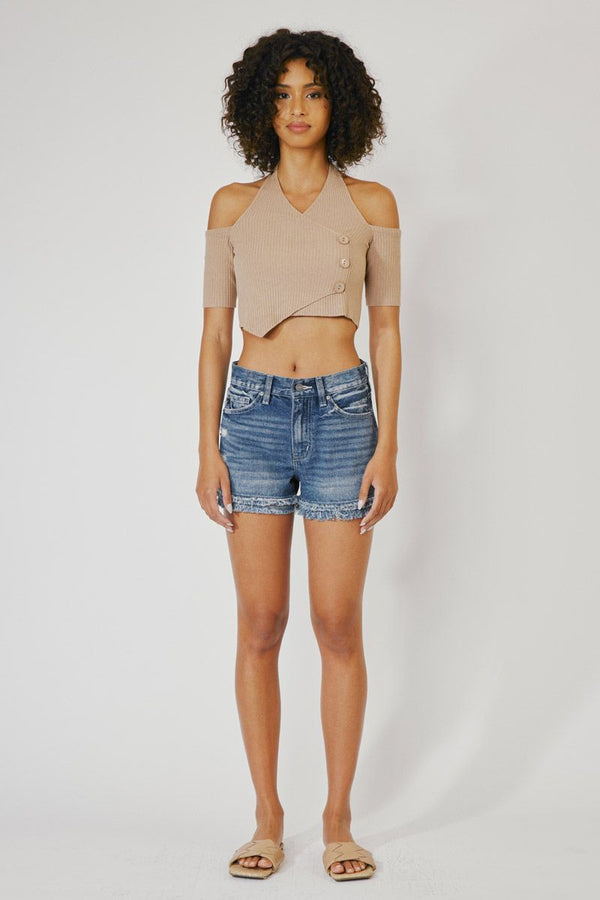 Fray My Way Kancan Denim Shorts