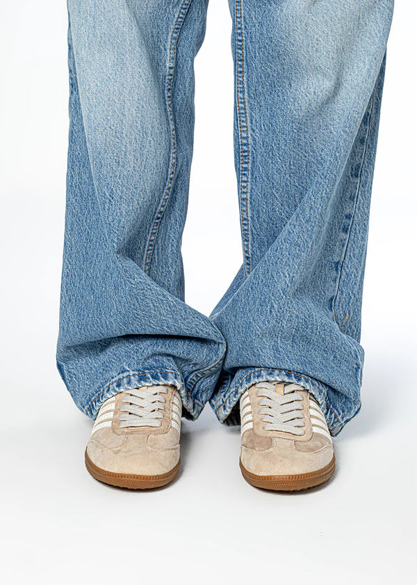 The Stevie Sneaker Beige Suede | SHU SHOP