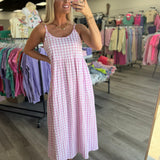 Sweetest Day Gingham Dress Set