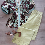 Sweet Eyelet Wide Leg Pants