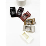 Neutral Tone of Rectangle Flat Hair Claw