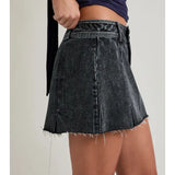 The Kimmie Low Waist Charcoal Skirt