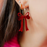 Lovie Bow Hoops