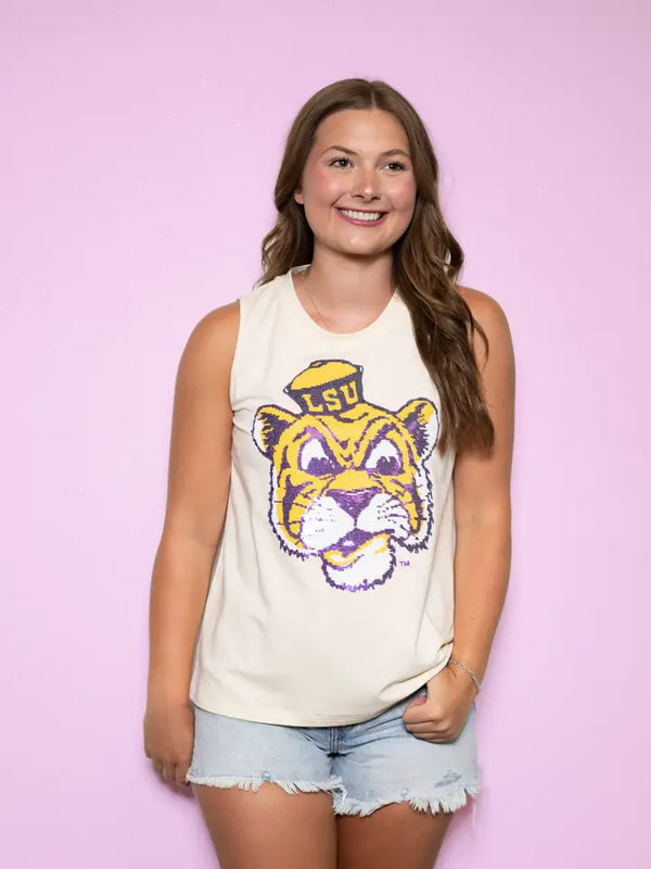 LSU Vintage Tiger (Licensed) Tank | Butter