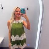 Lace & Grace Olive Short Set