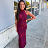 Written In Wine Maxi Dress