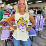 LSU Vintage Tiger (Licensed) Tank | Butter
