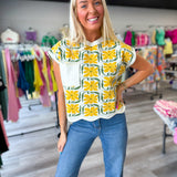 Citrus Bloom Sweater Top