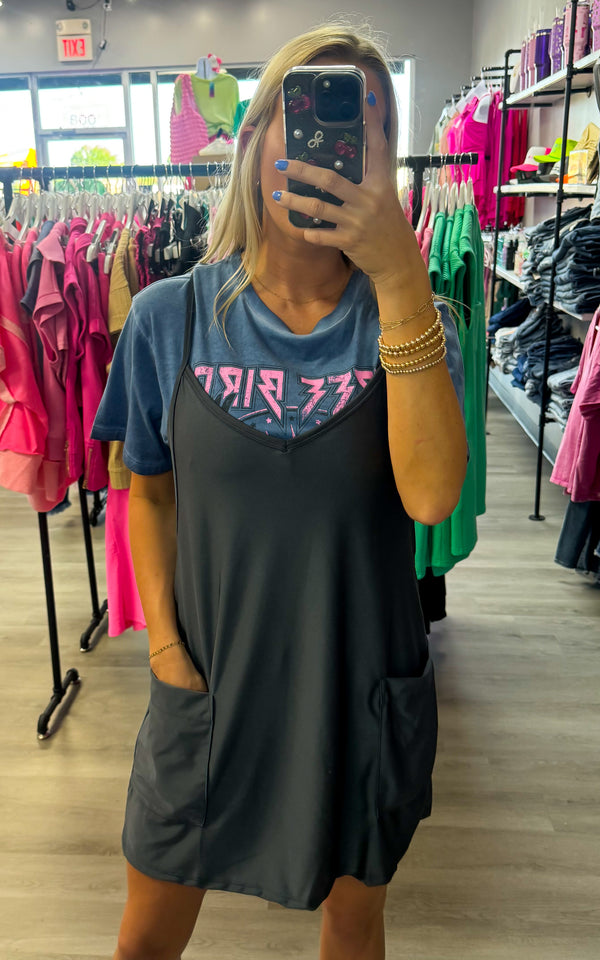 Pep In Your Step Athletic Romper Dress