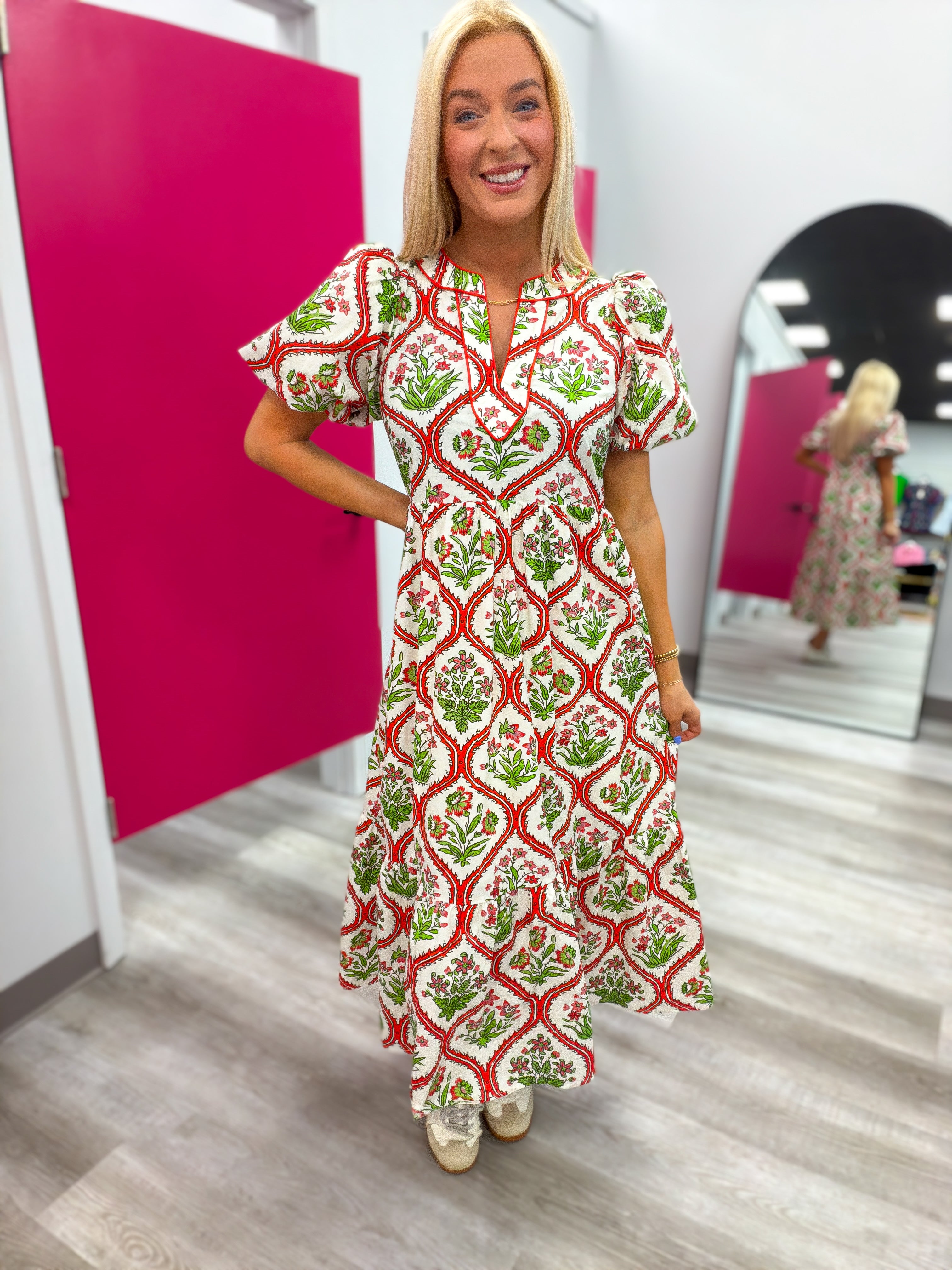 The Market Day Midi | Red