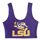 LSU Purple Crop Top | One Size