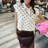 The Dot To Dot Sweater Top