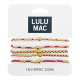 LULU MAC Beaded Bracelet | Red