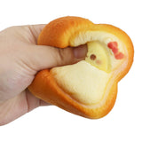 Kawaii Emoticon Toast Bread Soft Slow Rising PU Foam Squishy