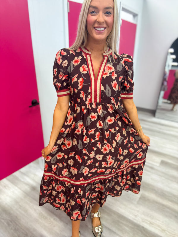 Been There Floral Midi