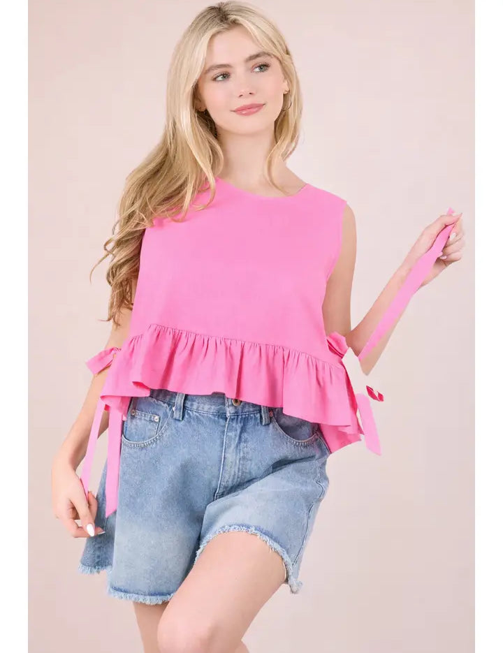 Sweet & Sunny Tie Top