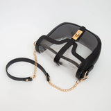 Jade Clear Gameday Saddle Crossbody Bag