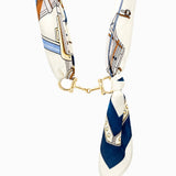 Horse Bit Silk Scarf Chocker Necklace