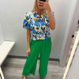 Blue Florals Top