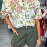 All Together Roll Up Hem Shorts