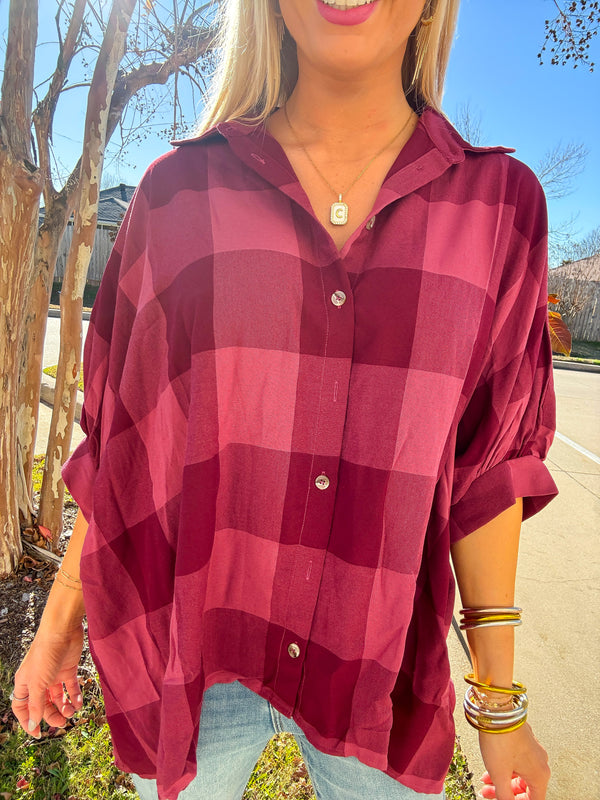 Feeling For You Flannel Top