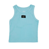 Turquoise LULU MAC SOLID TANK TOPS