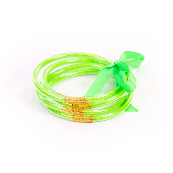 Neon Glitter Jelly Bracelets