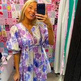 Purple Paisley Dress