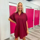 Simply Sweet Dress | Burgundy