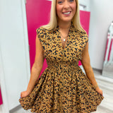 Leopard Zip Dress