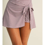 Squeeze the Day Gingham Athletic Romper Dress