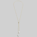 Baroque Pearl Lariat Necklace