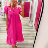 Sweet Escape Eyelete Mid Dress