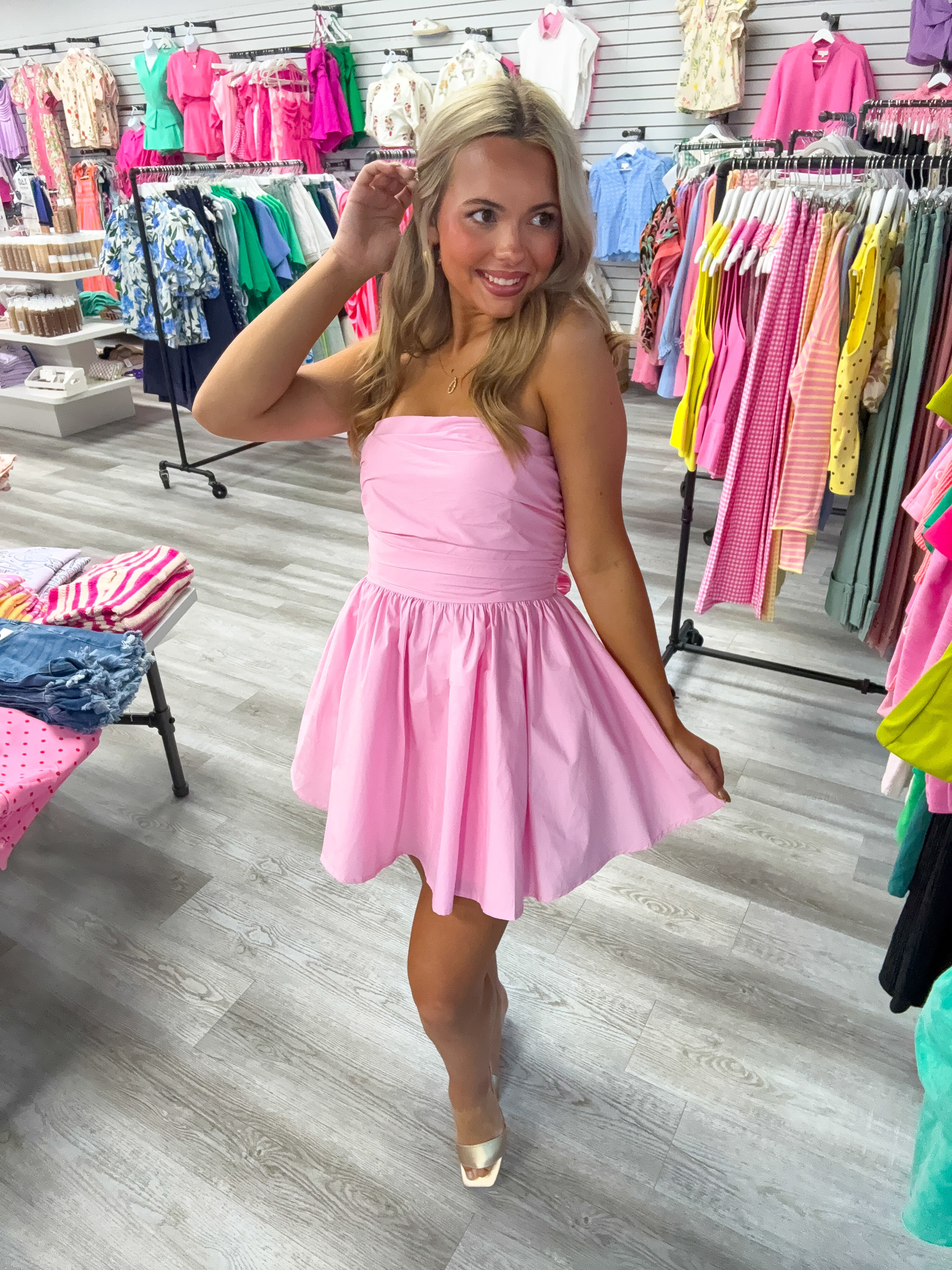 Back At It Tie Bow Dress