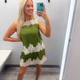 Lace & Grace Olive Short Set