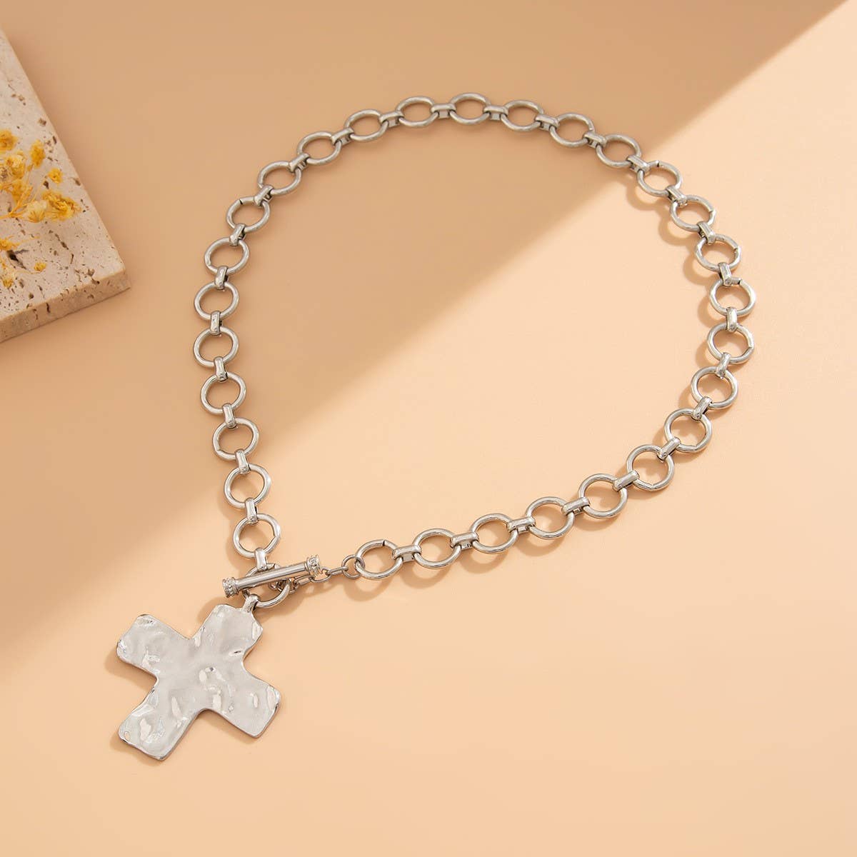 Hammer Cross Necklace