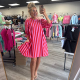 Flirty Pop Stripe Dress