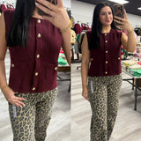 Felt My Best Burgundy Sweater Vest