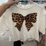 Leopard Bow Waffle Tee