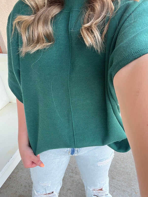 Green Soft Sweater Top