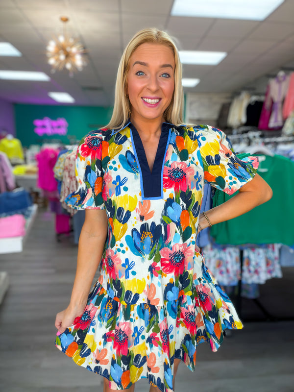 The Paint The Town Floral Dress | Regular and Plus
