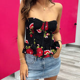 Abby Floral Tube Top