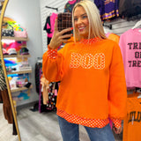 Boo Polka Dot Mockneck
