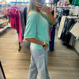 The Hazel Drawstring Denim Pants