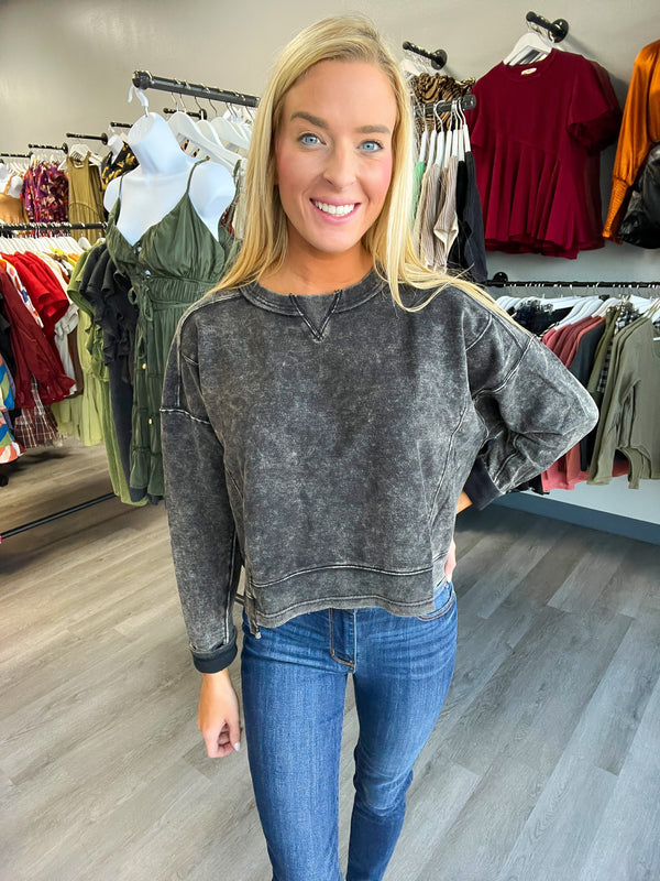 Comfy and Cozy Cropped Sweatshirt